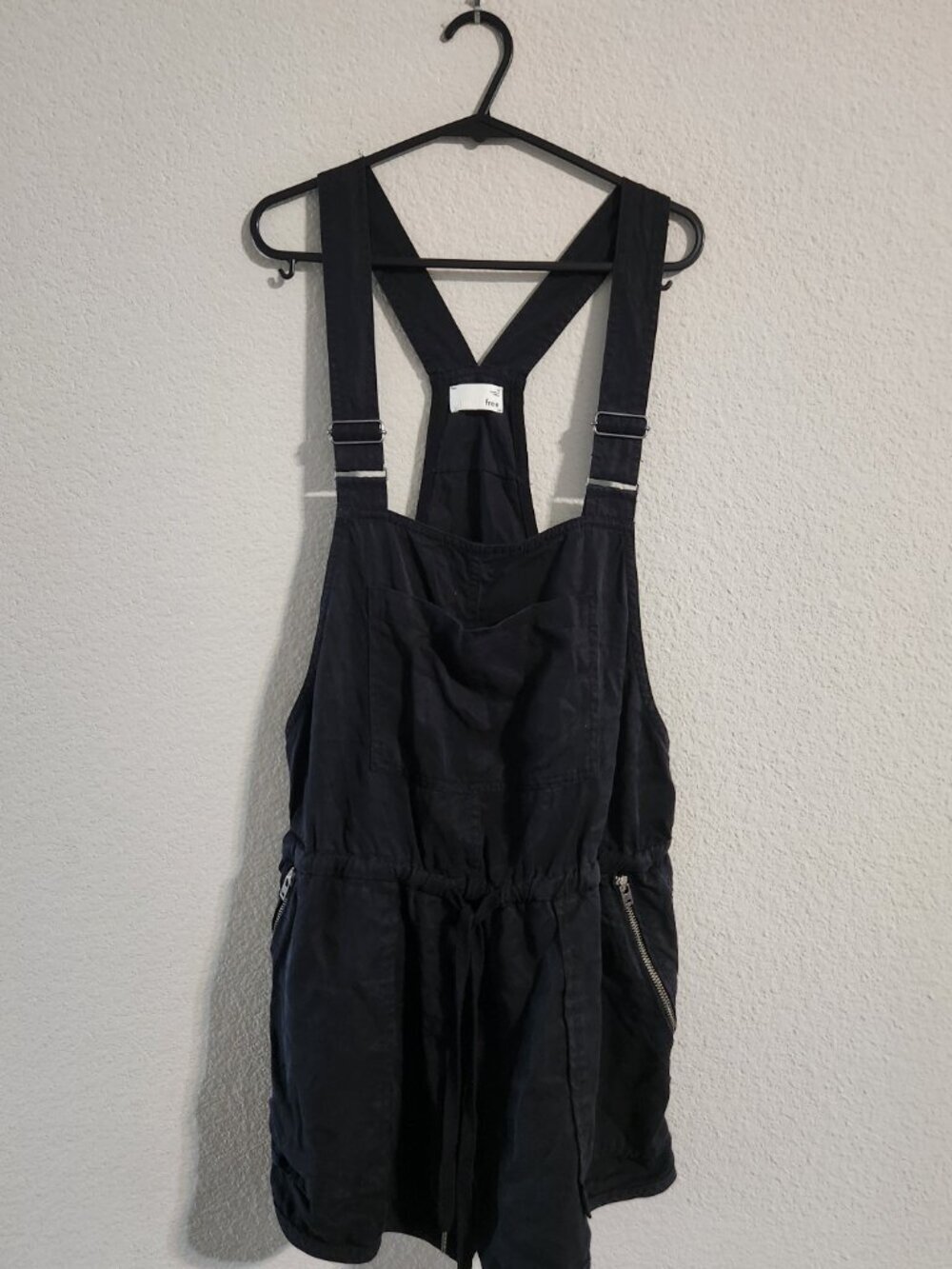 Wilfred Free Beatriz Romper / Shortalls Black Drawstring Waist size small